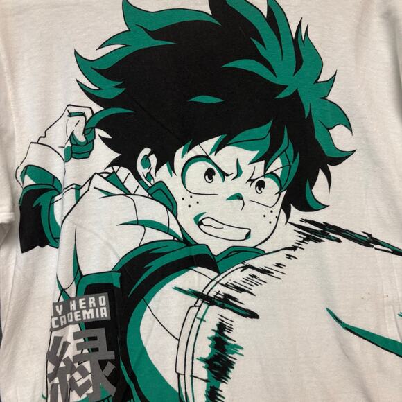 My Hero Academia Deku Graphic Tee White Anime Shirt Artwork Coquette Harajuk - Picture 9 of 12